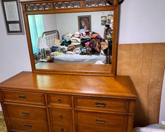 Dresser with mirror