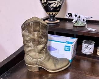 Vintage brass boot
