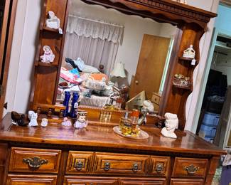 Heavy wooden dresser