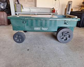 Ames Lawn  Garden Tools Planters Wagon with Storage Compartments