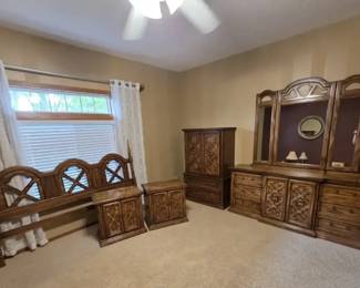 Bedroom Furniture Set  Dresser, Mirror, Chest, Headboard  Nightstands