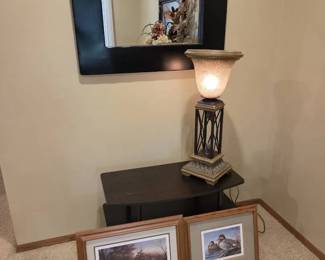 Home Dcor Collection with Mirror, Accent Lamp  Framed Wildlife Prints