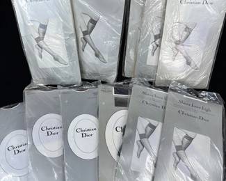 Christian Dior Knee High Sandalfoot One Size 8.511 Assorted Colors 11pc