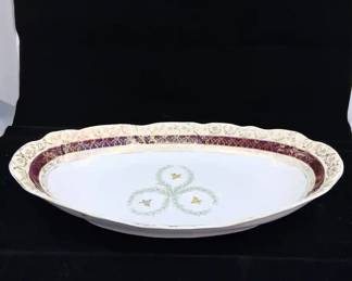 Antique Charles Ahrenfeldt Austria Porcelain Platter