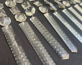 Chandelier Crystals  Set of 12 Larger Crystals