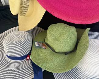 WideBrim Straw and Crinoline Sun Hats