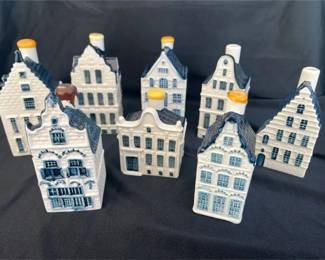 KLM Blue Delft Miniature House Collection