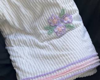 Vintage Chenille Bedspread King Needs Repair