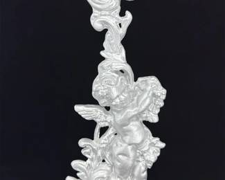 Vintage Victorian Style Figural Cherub Grapes Doorstop