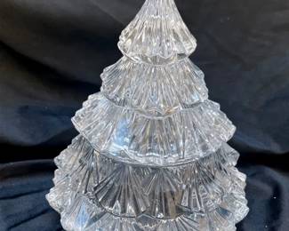 Crystal Christmas Tree Decorative Container