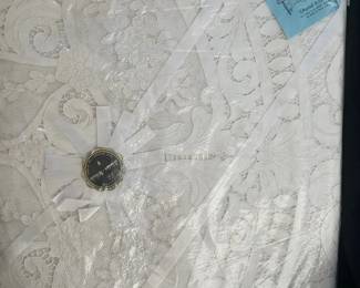 Vintage Banquet Table Cloth Size Unknown