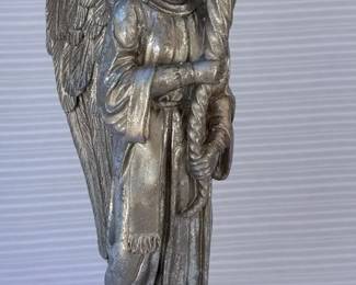 Vintage RAZ Imports Guardian Angel Heavy Composite Candle Stand