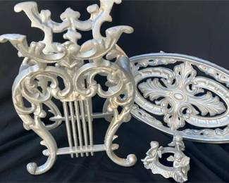 Silver Colored Decorative Metal Items