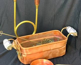 Copper Candle Holder Etc