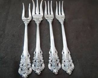 Wallace Grand Baroque Sterling Hors dOeuvre Forks