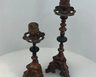 Cast Iron Candlesticks