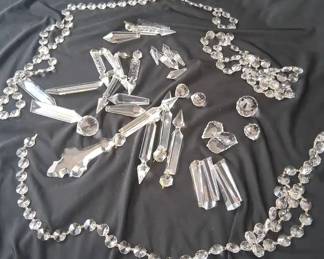 Clear Pendants and Beads of All Shapes Sizes