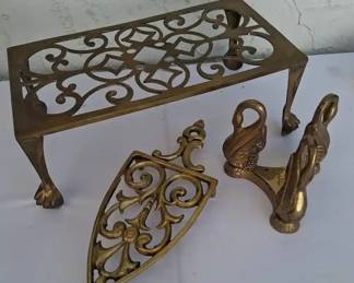 Decorative Polished Brass Stands