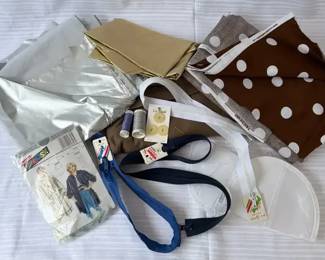 Assorted Sewing Supplies, Fabric  Notions