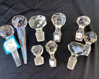 Glass and Crystal Decanter and Bottle Stoppers