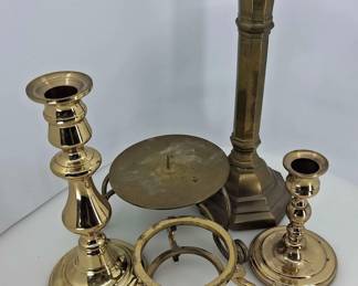 Brass Candle Sticks and Stands