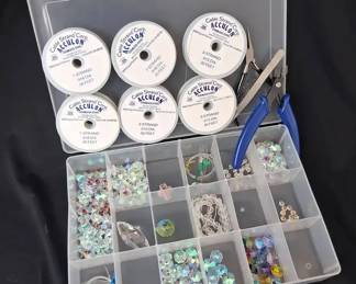 Bead Kit Tools, Beads, Pliers, Stainless Jewelry Cable Rolls