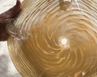 Dierk Van Keppel blown glass ceiling light .