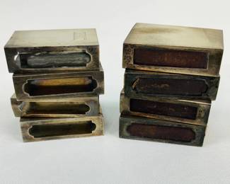 Sterling Silver Matchbox Covers