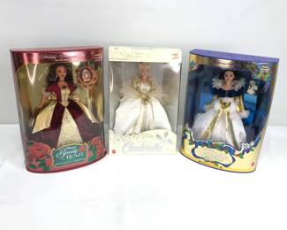 Mattel Disney Holiday Princess and Winter Dreams Dolls