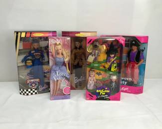Mattel Barbie, Ken and Kelly Bixed Doll Sets