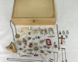 Multi-Tier Jewelry Box and Costume Jewelry