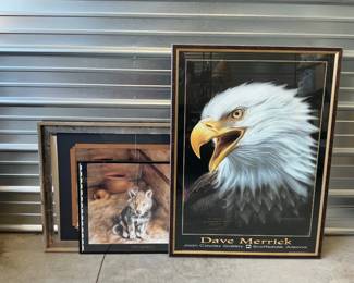 Dave Merrick Framed Wildlife Art Prints