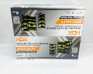 HDX 4-Tier Tote Stacker