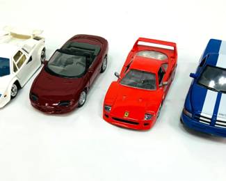 Diecast Scale Model Cars and Pickup Truck