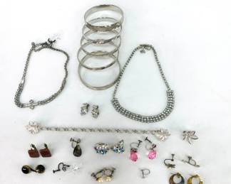 Silver-Tone Necklaces, Bangles, Earrings, and More