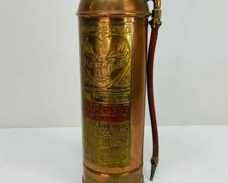 Elkhart Brass Mfg. Co. Copper and Brass Fire Extinguisher