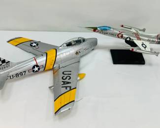 USAF F-86 Sabre and F-104 Starfighter Model Aircraft