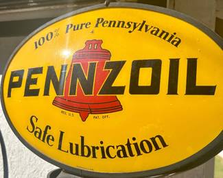 #2 reproduction Pennzoil gas globe 22” by 17”, very good condition, no obvious imperfections, $100. text 704-607-6225 to purchase now