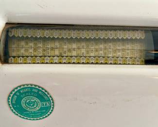 #16 vintage enamel commercial scale 21” wide 19" wide, $120 text 704-607-6225 to purchase now
