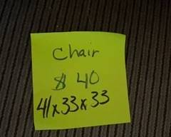Chair Measurements