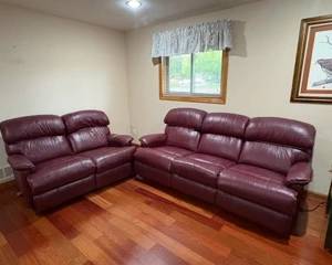 Leather Couch & Loveseat- both recliners!
