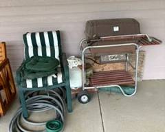 Outdoor Chairs & Grill