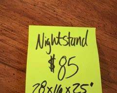 Price & Measurements for Vintage Nightstand