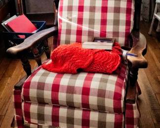 Vintage upholstered rocker