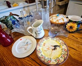 Unique glassware and ceramics