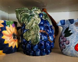 Lovely colorful pouring jugs