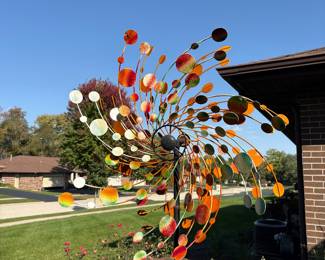 Metal Spinning Yard Art 