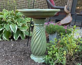 Ceramic Bird Bath 