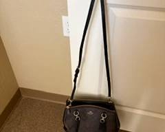 Coach brown/black handbag $100