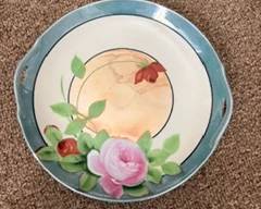 Vintage Painted Decorative Plate $20